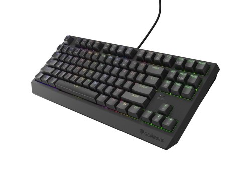 Klawiatura GENESIS Thor 230 TKL Gaming USB + RF Wireless + Bluetooth QWERTY Czarny Klawiatura GENESIS Thor 230 TKL Gaming USB + RF Wireless + Bluetooth QWERTY Czarny