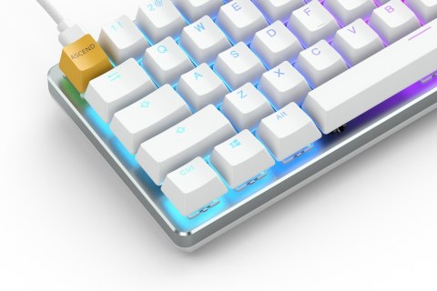 Glorious PC Gaming Race GMMK klawiatura USB QWERTY Amerykański międzynarodowy Srebrny, Biały Glorious PC Gaming Race GMMK klawiatura USB QWERTY Amerykański międzynarodowy Srebrny, Biały