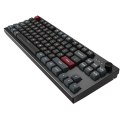Montech MKey TKL klawiatura Gaming USB Bordowy, Ciemny Szary