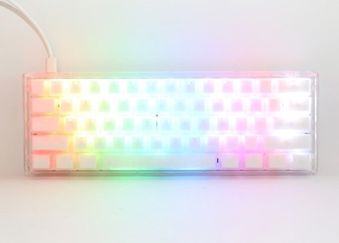 Ducky One 3 Aura White Mini Kailh Jel US klawiatura Gaming USB QWERTY Amerykański międzynarodowy Biały Ducky One 3 Aura White Mini Kailh Jel US klawiatura Gaming USB QWERTY Amerykański międzynarodowy Biały