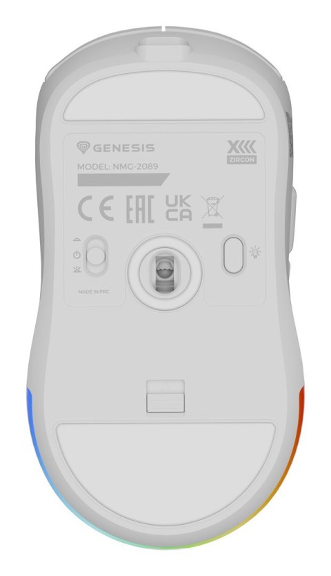 GENESIS Zircon XIII myszka Gaming Oburęczny RF Wireless + USB Type-C Optyczny 26000 DPI GENESIS Zircon XIII myszka Gaming Oburęczny RF Wireless + USB Type-C Optyczny 26000 DPI