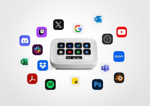 Kontroler zewnętrzny Elgato Stream Deck Neo, biały, 8 konfigurowalnych klawiszy Kontroler zewnętrzny Elgato Stream Deck Neo, biały, 8 konfigurowalnych klawiszy