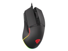 Mysz dla graczy Genesis Krypton 220 6400DPI RGB czarna gamingowa programowalna