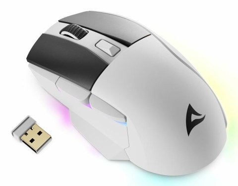 Sharkoon SGM50W myszka Gaming Po prawej stronie RF Wireless + USB Type-A Optyczny 6400 DPI Sharkoon SGM50W myszka Gaming Po prawej stronie RF Wireless + USB Type-A Optyczny 6400 DPI