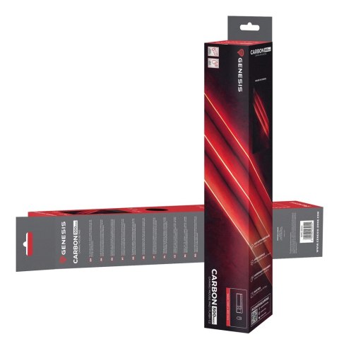 GENESIS Carbon 500 Maxi Flash G2 Podkładka dla graczy Czarny, Czerwony GENESIS Carbon 500 Maxi Flash G2 Podkładka dla graczy Czarny, Czerwony