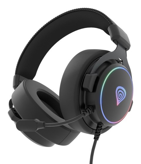 GENESIS NSG-2169 słuchawki/zestaw słuchawkowy Przewodowa Opaska na głowę Gaming USB Typu-A Czarny GENESIS NSG-2169 słuchawki/zestaw słuchawkowy Przewodowa Opaska na głowę Gaming USB Typu-A Czarny