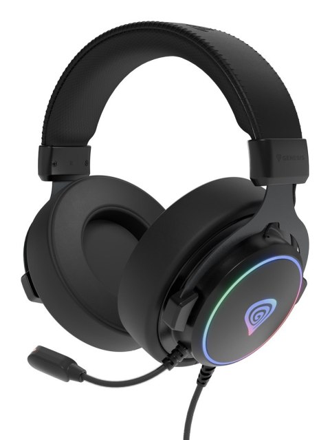 GENESIS NSG-2169 słuchawki/zestaw słuchawkowy Przewodowa Opaska na głowę Gaming USB Typu-A Czarny GENESIS NSG-2169 słuchawki/zestaw słuchawkowy Przewodowa Opaska na głowę Gaming USB Typu-A Czarny