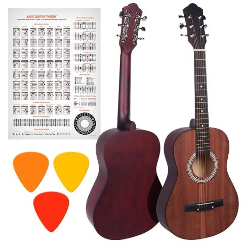 NN AG 34 GITARA AKUSTYCZNA 1/2 do nauki gry matowa NN AG 34 GITARA AKUSTYCZNA 1/2 do nauki gry matowa