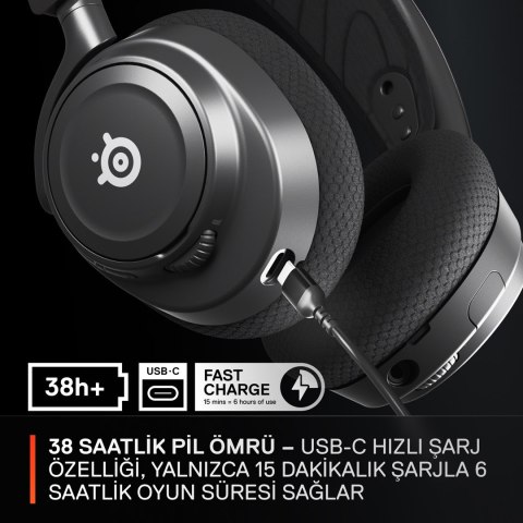 Słuchawki SteelSeries Arctis Nova 7 Czarne (61553) Słuchawki SteelSeries Arctis Nova 7 Czarne (61553)