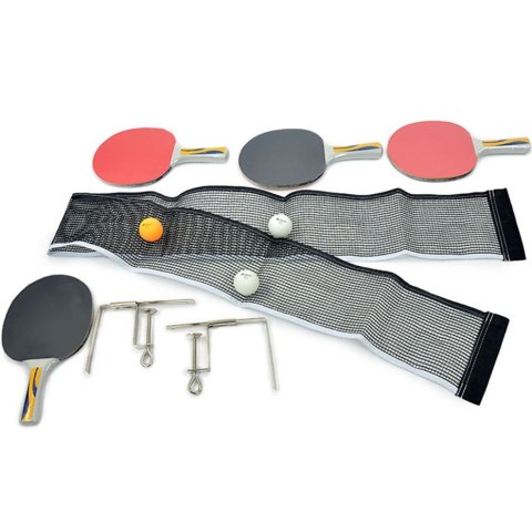 Zestaw rakiet do ping ponga Donic Appelgren 300 4rakietki + 3piłeczki + siatka Zestaw rakiet do ping ponga Donic Appelgren 300 4rakietki + 3piłeczki + siatka