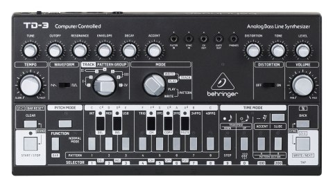 Behringer TD-3-BK Syntezator linii basowej Behringer TD-3-BK Syntezator linii basowej