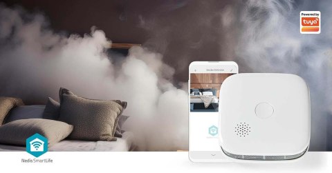 Nedis WIFIDS21WT inteligentny czujnik dymu Wykrywacz próbek powietrza Połączenia bezprzewodowe Nedis WIFIDS21WT inteligentny czujnik dymu Wykrywacz próbek powietrza Połączenia bezprzewodowe