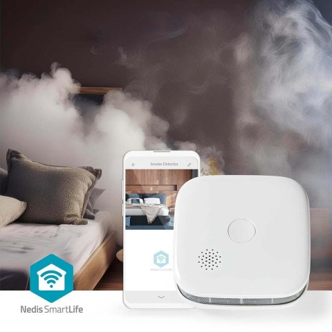 Nedis WIFIDS21WT inteligentny czujnik dymu Wykrywacz próbek powietrza Połączenia bezprzewodowe Nedis WIFIDS21WT inteligentny czujnik dymu Wykrywacz próbek powietrza Połączenia bezprzewodowe