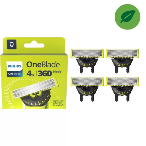 Philips Norelco OneBlade OneBlade 360 QP440/50 4 x Wymienne ostrze 360 Philips Norelco OneBlade OneBlade 360 QP440/50 4 x Wymienne ostrze 360