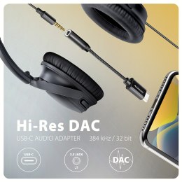 Axagon ADA-HC kabel audio 0,1 m 3.5mm USB Type-C Czarny
