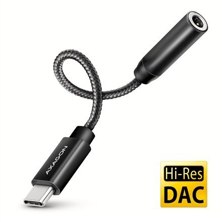 Axagon ADA-HC kabel audio 0,1 m 3.5mm USB Type-C Czarny Axagon ADA-HC kabel audio 0,1 m 3.5mm USB Type-C Czarny