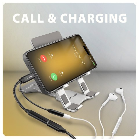 Axagon ADA-HCPD kabel audio 0,1 m USB-C, 3.5 mm USB-C Czarny Axagon ADA-HCPD kabel audio 0,1 m USB-C, 3.5 mm USB-C Czarny