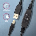Axagon ADR-210B USB 2.0 A-M -> B-M active connecting/repeater cable 10m - Kabel - Digital/Daten kabel USB USB A USB B Czarny