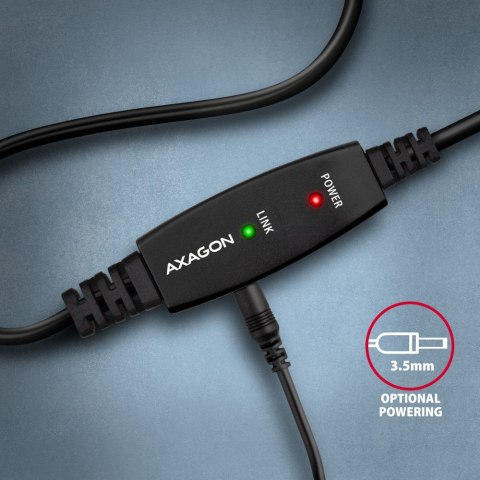 Axagon ADR-210B USB 2.0 A-M -> B-M active connecting/repeater cable 10m - Kabel - Digital/Daten kabel USB USB A USB B Czarny Axagon ADR-210B USB 2.0 A-M -> B-M active connecting/repeater cable 10m - Kabel - Digital/Daten kabel USB USB A USB B Czarny