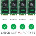 Axagon PCEM2-D adapter Wewnętrzny M.2, SATA