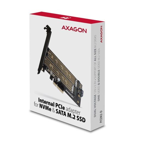 Axagon PCEM2-D adapter Wewnętrzny M.2, SATA Axagon PCEM2-D adapter Wewnętrzny M.2, SATA
