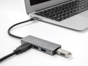 DeLOCK 4-portowy koncentrator USB 5 Gbps ze złączem USB Typu-A — z boku porty USB Typu-A