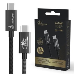 Extralink CABESL05 kabel USB USB 2.0 2 m USB C Czarny