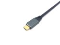 Equip 133416 adapter kablowy 2 m USB Type-C HDMI Typu A (Standard) Szary, Czarny