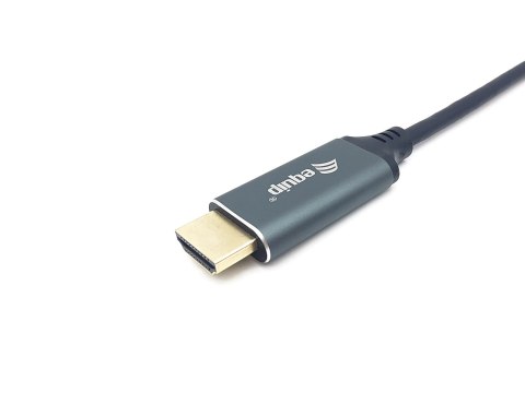 Equip 133417 adapter kablowy 3 m USB Type-C HDMI Typu A (Standard) Szary, Czarny Equip 133417 adapter kablowy 3 m USB Type-C HDMI Typu A (Standard) Szary, Czarny