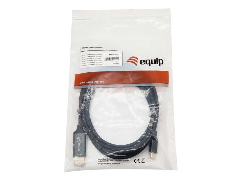 Equip 133417 adapter kablowy 3 m USB Type-C HDMI Typu A (Standard) Szary, Czarny Equip 133417 adapter kablowy 3 m USB Type-C HDMI Typu A (Standard) Szary, Czarny