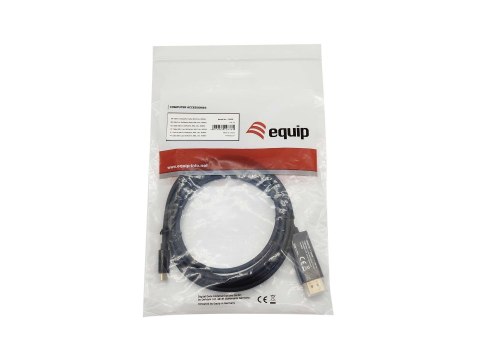 Equip 133428 adapter kablowy 3 m USB Type-C DisplayPort Szary Equip 133428 adapter kablowy 3 m USB Type-C DisplayPort Szary