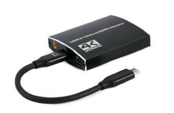 GEMBIRD ADAPTER USB TYP-C DO 2X HDMI 4K 60HZ, CZARNY GEMBIRD ADAPTER USB TYP-C DO 2X HDMI 4K 60HZ, CZARNY