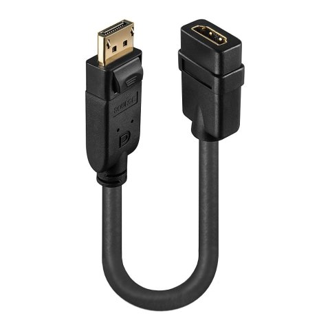 Lindy 41005 adapter kablowy 0,15 m DisplayPort HDMI Czarny Lindy 41005 adapter kablowy 0,15 m DisplayPort HDMI Czarny