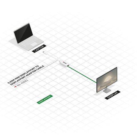 Lindy 41021 kabel DisplayPort 0,15 m Mini DisplayPort Biały Lindy 41021 kabel DisplayPort 0,15 m Mini DisplayPort Biały