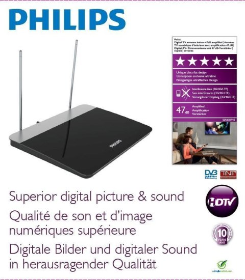 Philips Cyfrowa antena telewizyjna SDV6227/12 Philips Cyfrowa antena telewizyjna SDV6227/12