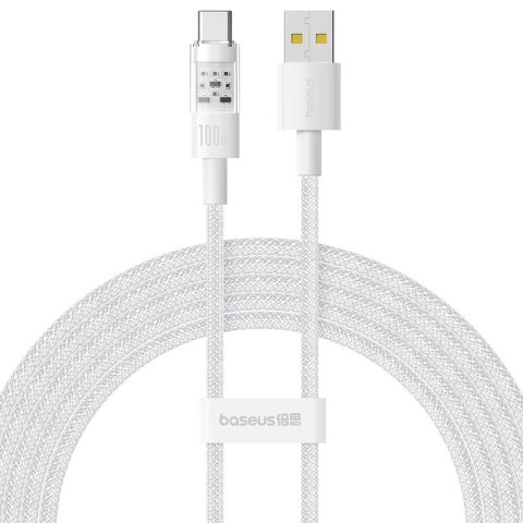 Kabel Baseus Gem USB-USB C 100W 2m (biały) Kabel Baseus Gem USB-USB C 100W 2m (biały)