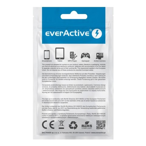 Kabel zasilający everActive CBS-1IW (USB - Lightning ; 1m; kolor biały) Kabel zasilający everActive CBS-1IW (USB - Lightning ; 1m; kolor biały)