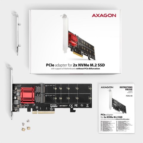 Axagon PCEM2-ND adapter Wewnętrzny M.2 Axagon PCEM2-ND adapter Wewnętrzny M.2