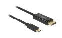DeLOCK 85256 adapter kablowy 2 m USB Type-C DisplayPort Czarny
