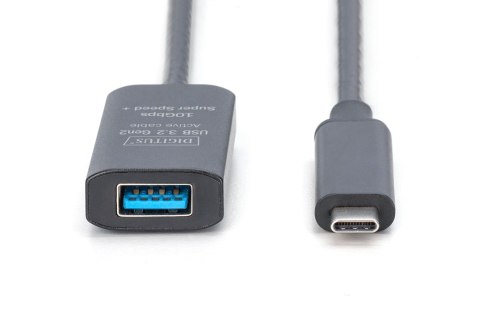 Digitus Aktywny przedłużacz USB 3.2 Gen2 10G, USB-C - USB-A, 5m