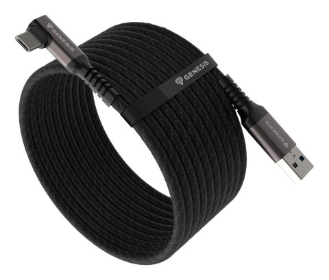 GENESIS NVC-2221 kabel USB USB 3.2 Gen 1 (3.1 Gen 1) 5 m USB A USB C Czarny, Szary GENESIS NVC-2221 kabel USB USB 3.2 Gen 1 (3.1 Gen 1) 5 m USB A USB C Czarny, Szary