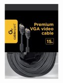 Gembird CC-PPVGA-15M-B kabel VGA VGA (D-Sub) Czarny