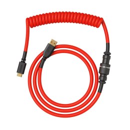 Glorious Gaming GLO-KB-ACC-CBL-COIL-CRED kabel klawiatury/myszy Czerwony 1,4 m