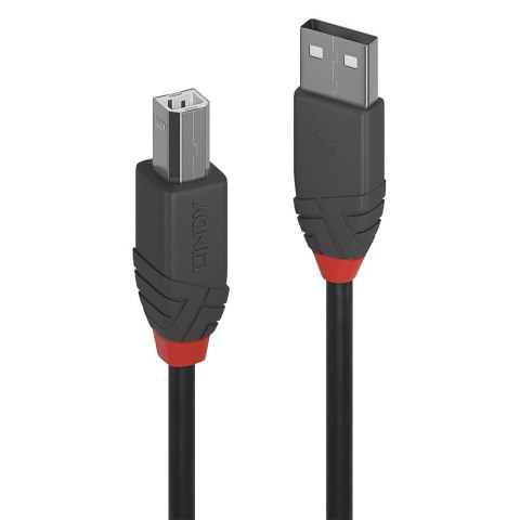 Kabel USB 2.0 10m USB A - USB B LINDY 36677 Anthra Line (Czarny, Szary, Czerwony) Kabel USB 2.0 10m USB A - USB B LINDY 36677 Anthra Line (Czarny, Szary, Czerwony)