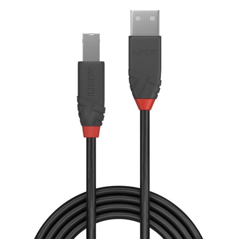 Kabel USB 2.0 10m USB A - USB B LINDY 36677 Anthra Line (Czarny, Szary, Czerwony) Kabel USB 2.0 10m USB A - USB B LINDY 36677 Anthra Line (Czarny, Szary, Czerwony)