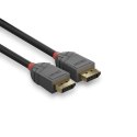 Lindy 36481 kabel DisplayPort 1 m Czarny, Szary