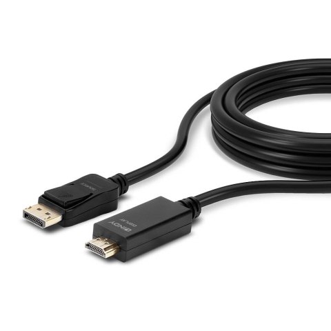 Lindy 36922 adapter kablowy 2 m DisplayPort HDMI Typu A (Standard) Czarny Lindy 36922 adapter kablowy 2 m DisplayPort HDMI Typu A (Standard) Czarny