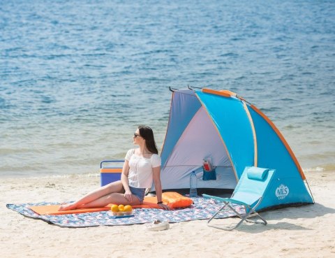 Namiot plażowy NILS CAMP NC8030 XXL niebieski Namiot plażowy NILS CAMP NC8030 XXL niebieski