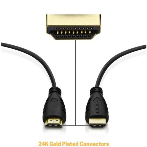 Techly ICOC HDMI2-4-090 kabel HDMI 9 m HDMI Typu A (Standard) Czarny