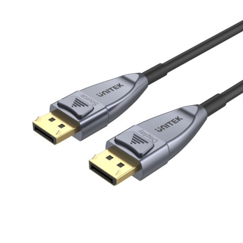 UNITEK C1617GY kabel DisplayPort 15 m Czarny, Srebrny UNITEK C1617GY kabel DisplayPort 15 m Czarny, Srebrny